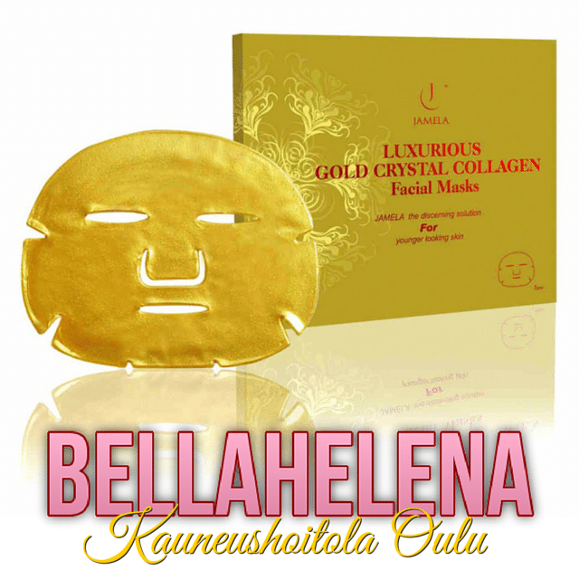 24k Golden Facial Mask Kauneushoitola BellaHelena Oulu Finland