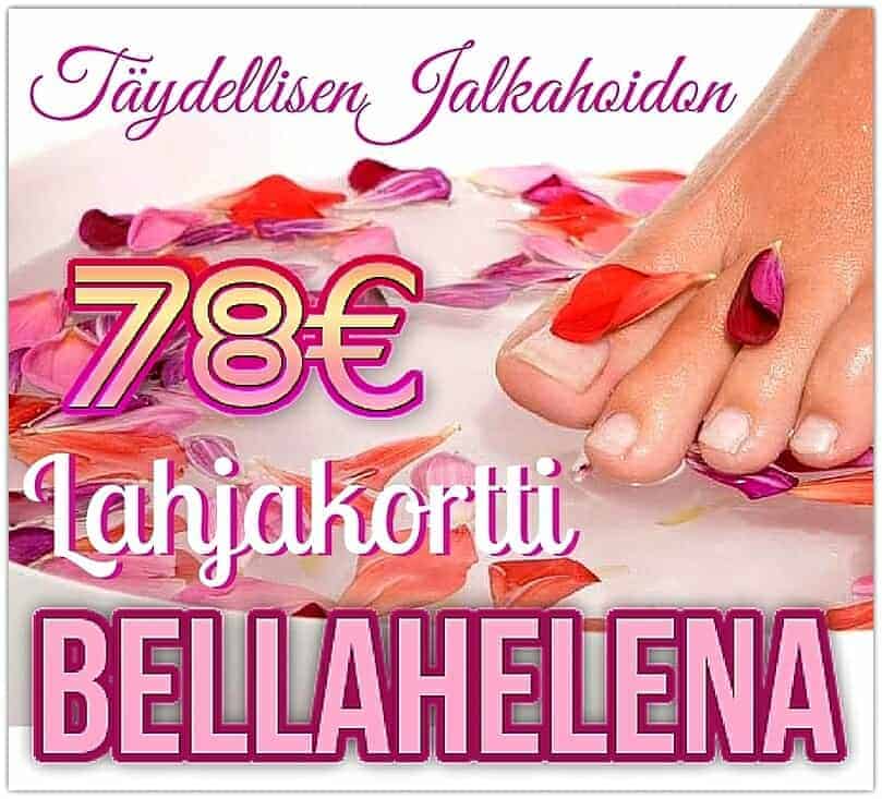 Täydellinen Jalkahoito 78 lahjakortti Kauneushoitola BellaHelena Oulu